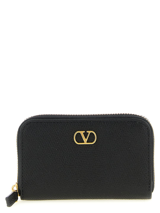 Valentino Garavani Vlogo Signature Cardholder Wallets And Card Holders Black