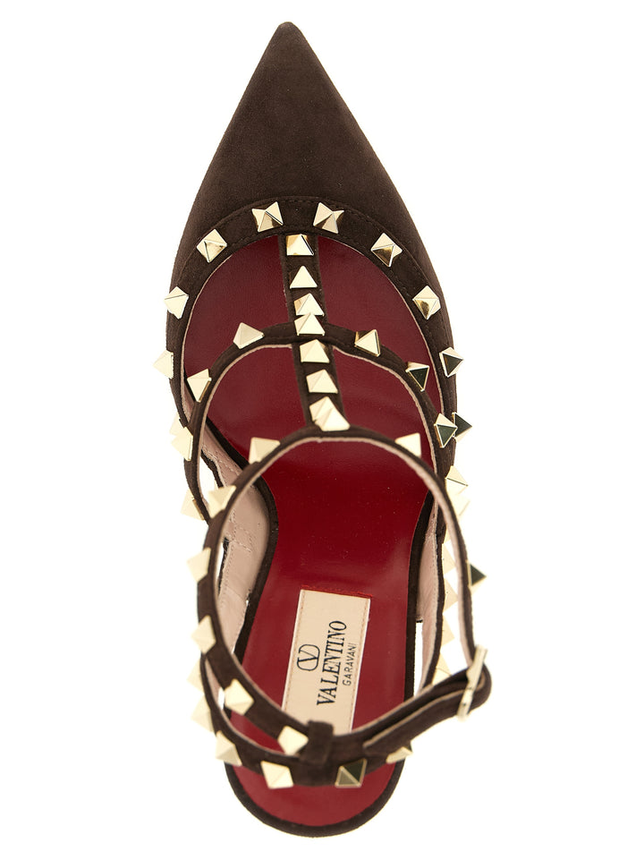 Valentino Garavani Rockstud Pumps - Brown | 8b5c4a9a8c542ba60d1a2e6f5407db2ca7e76f54