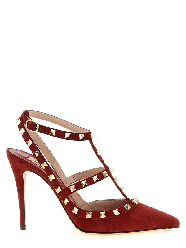 Rockstud Pumps Red