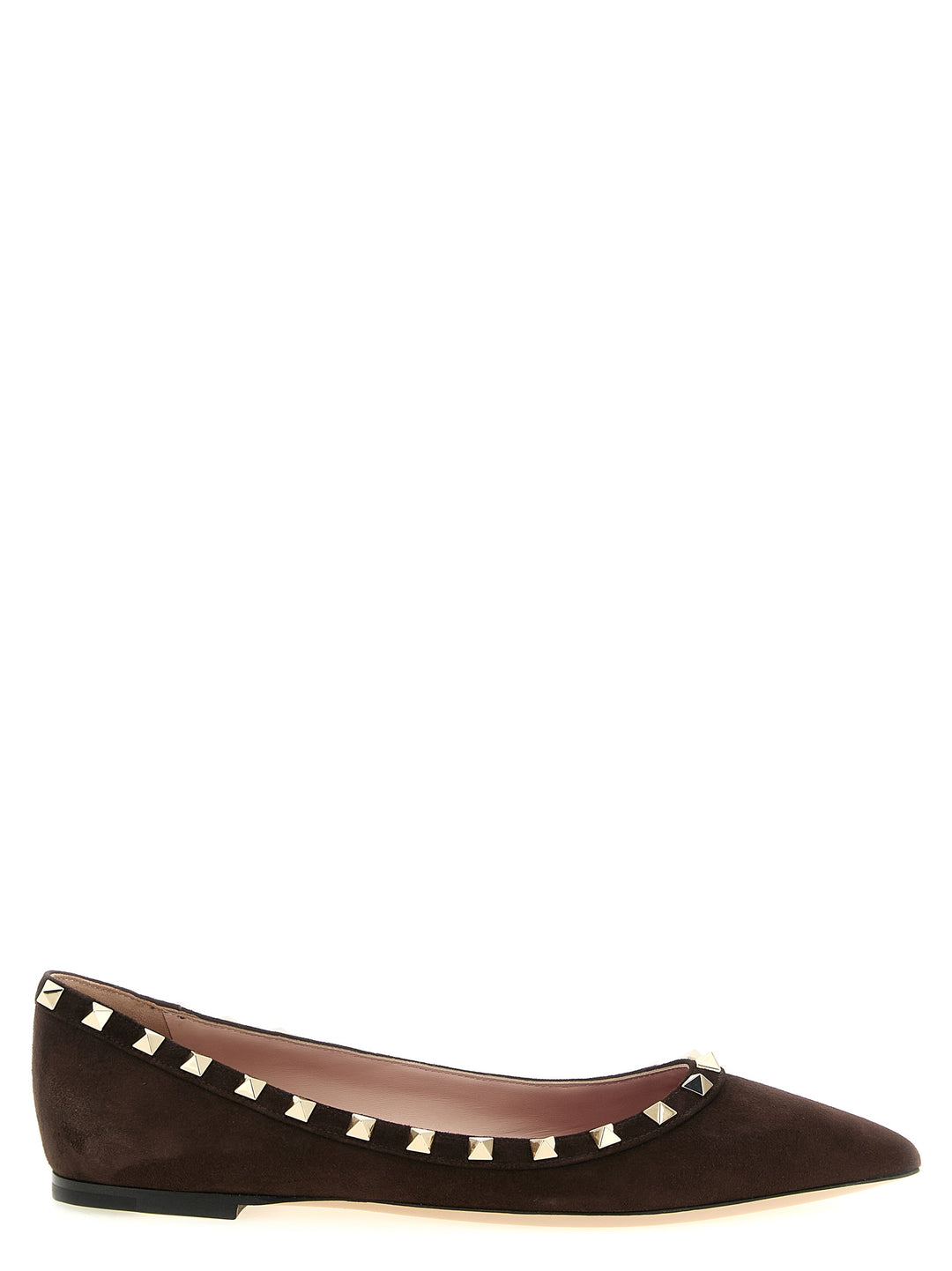 Valentino Garavani Rockstud Flat shoes - Brown | 480640b535d42ce0ebe1645f4581ac3d619d9997