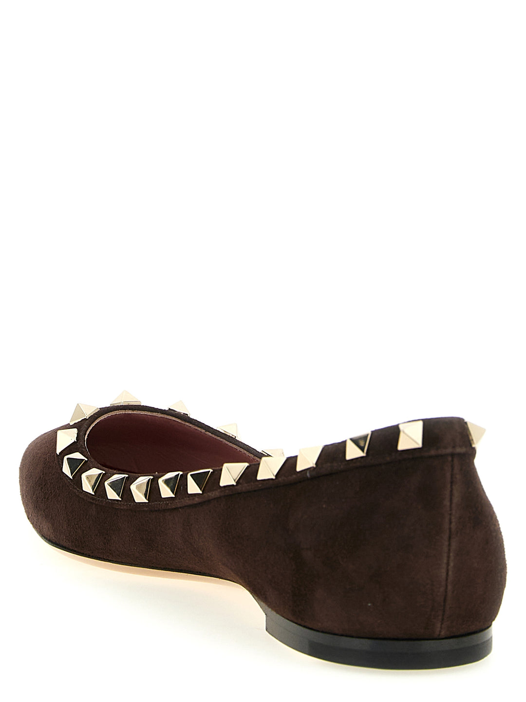 Valentino Garavani Rockstud Flat shoes - Brown | 45a48898f2f7a16627e8e47d326c5c01b6359768