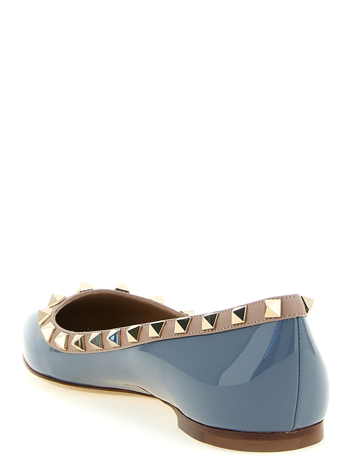 Valentino Garavani Rockstud Flat shoes - Gray | e85565f0d74ea50e535da8df99dc896733b6ac28