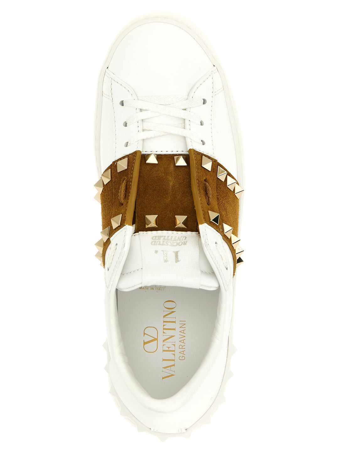 Valentino Garavani Rockstud Untitled Sneakers - Brown | 300fda31f38aa964abc601abef44aad37850799a