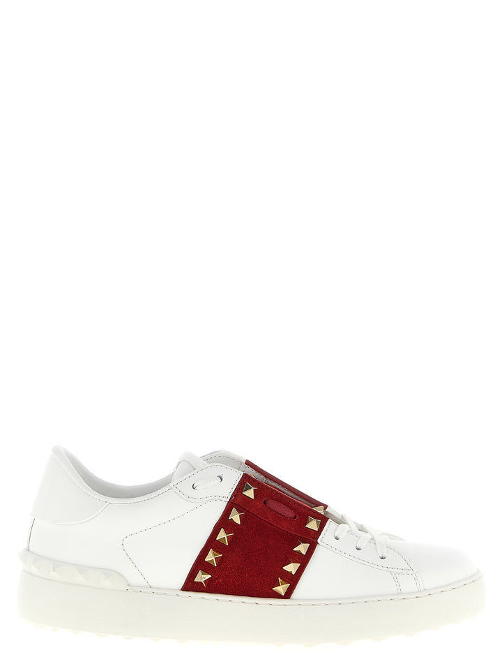 Valentino Garavani Rockstud Untitled Sneakers - Red | f44bc6885223ea380f1f6b7116f3dd59c4cbeba3