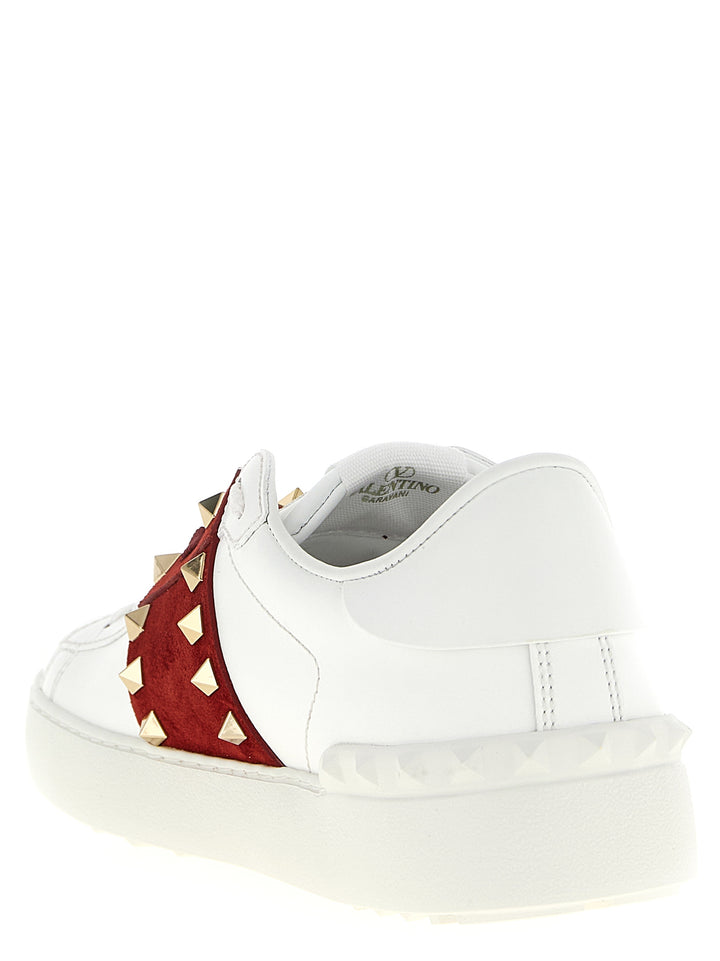 Valentino Garavani Rockstud Untitled Sneakers - Red | b6b617cfc58728b258c71f66d15f2ed3dd4917ab