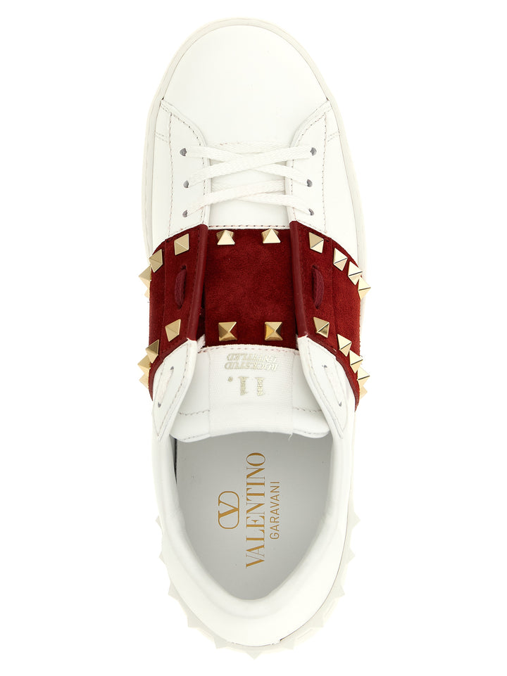 Valentino Garavani Rockstud Untitled Sneakers - Red | 0ab28ec1e1d412ead0b4fa6909f6b12aef27bafd