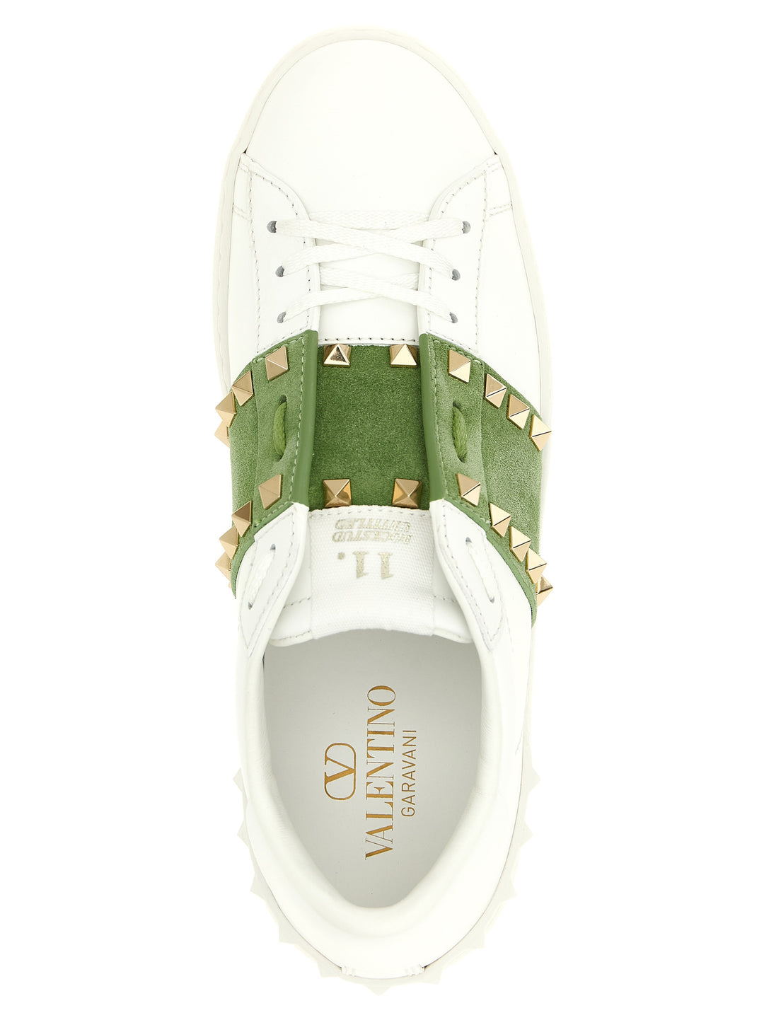 Valentino Garavani Rockstud Untitled Sneakers - Green | 32155dc6a2d0fc5fc1bbe70276d9c2647c84f5c7