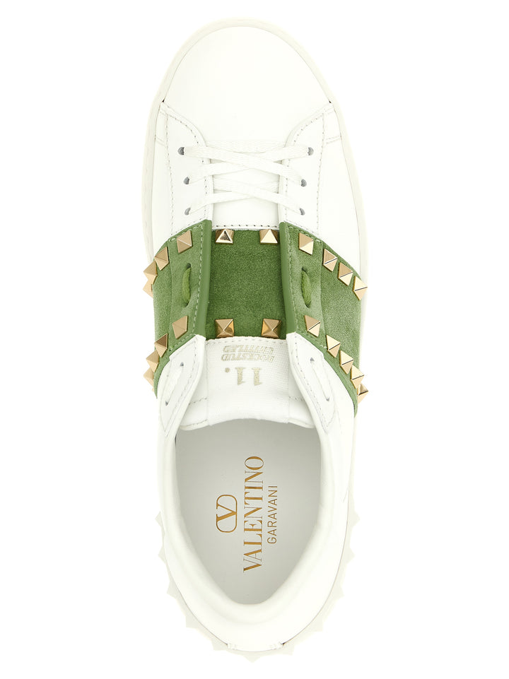 Valentino Garavani Rockstud Untitled Sneakers - Green | 32155dc6a2d0fc5fc1bbe70276d9c2647c84f5c7