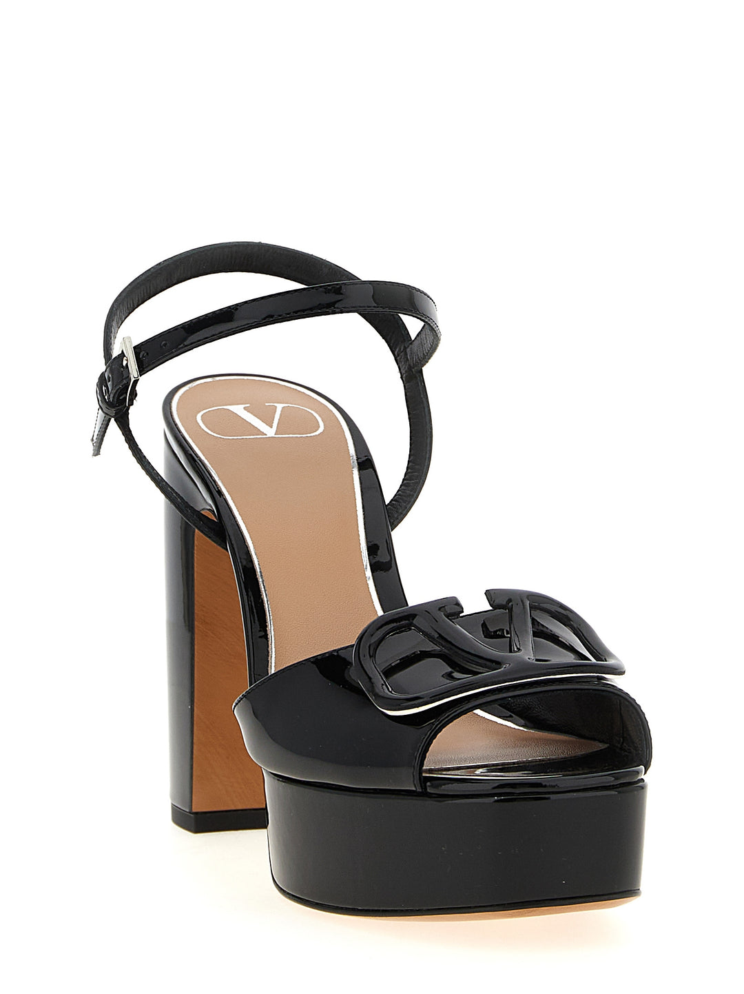 Valentino Garavani Vlogo Sandals - Black | c6bfcf5c477b4ae842f22782850aba735efec72b