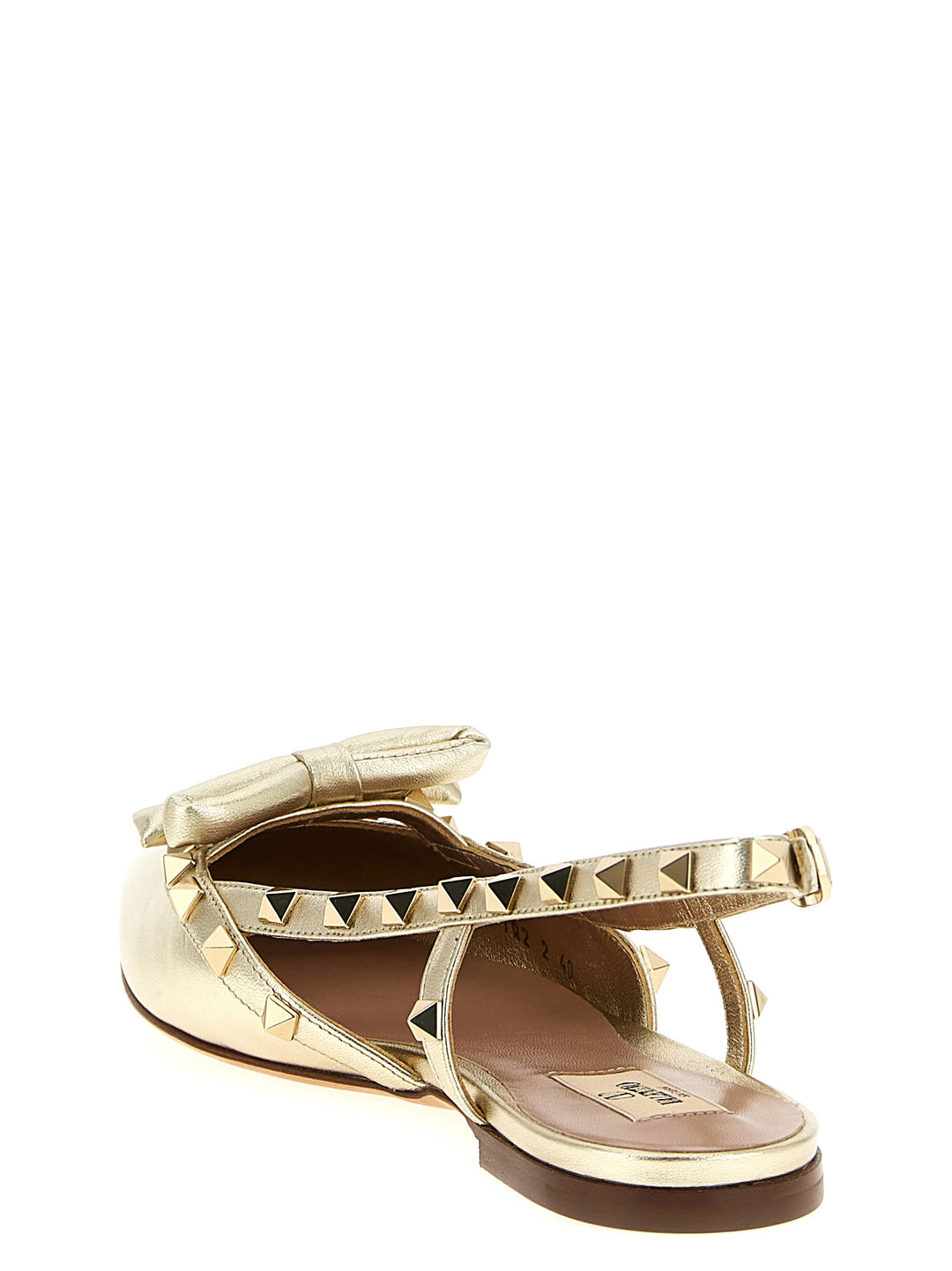Valentino Garavani Rockstud Flat shoes - Gold | d4d8a55320b5bca1134ed171dd48b92e819c2aa0
