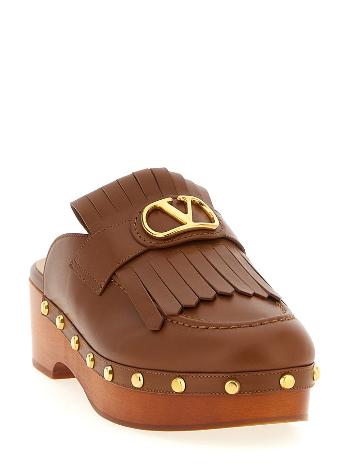 Valentino Garavani Vlogo Signature Pumps - Brown | e6e5f51deaecb2bc572a538c0c9f8b16b2d83499