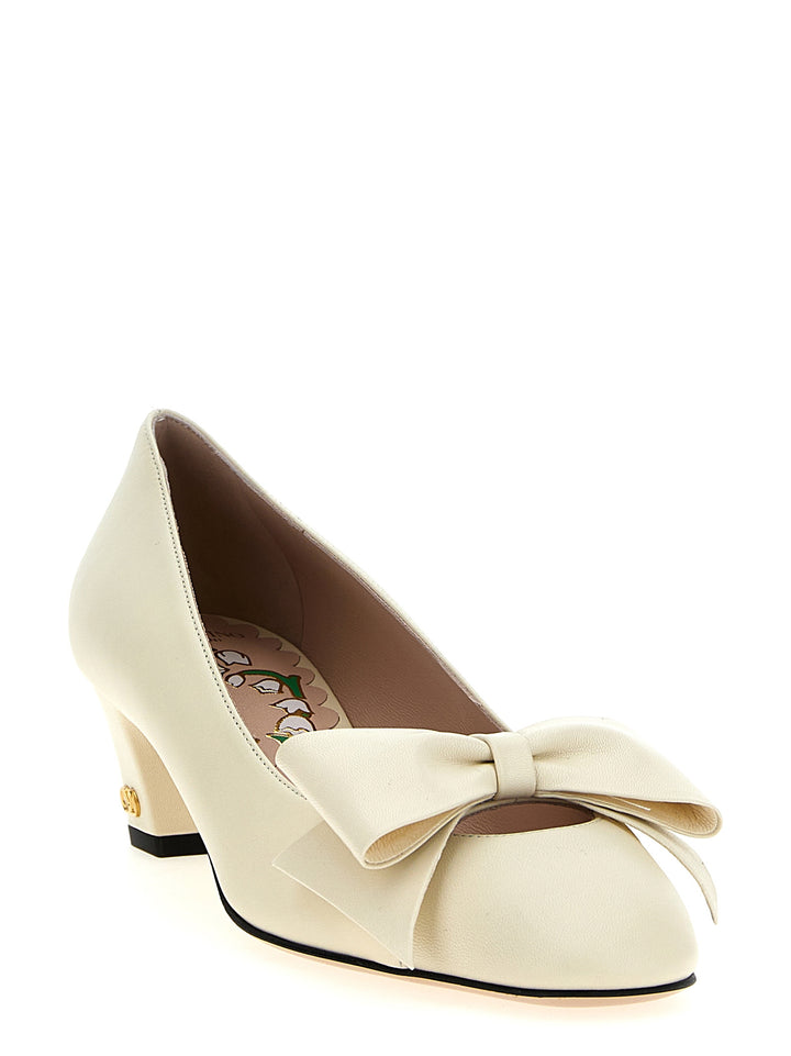 Valentino Garavani Bowow Pumps - White | d234361502e0950a784d6d397dc784a98bfba81f