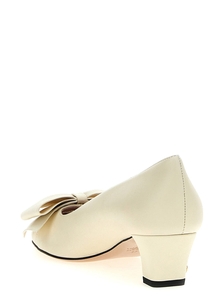 Valentino Garavani Bowow Pumps - White | d88b4579224a8799ad5304f0908c66a68a92cb1a