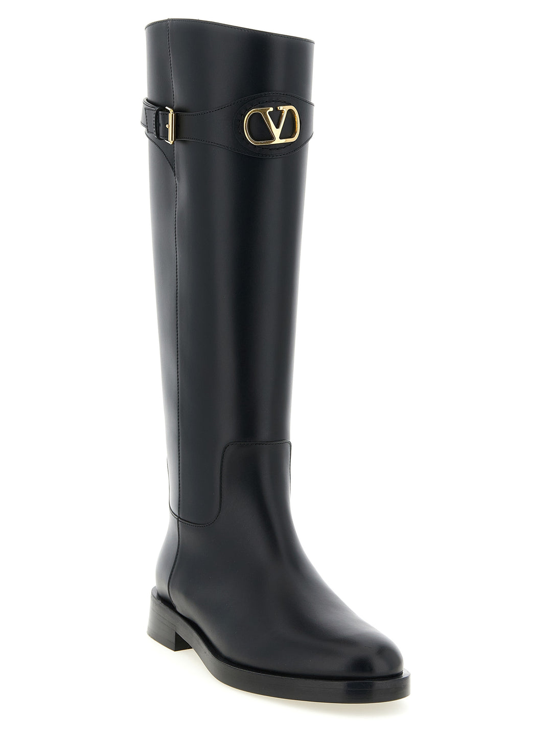 Valentino Garavani Vlogo Signature Boots and Ankle Boots - Black | 57179471091e4d629247c485061b717e55e2ca96