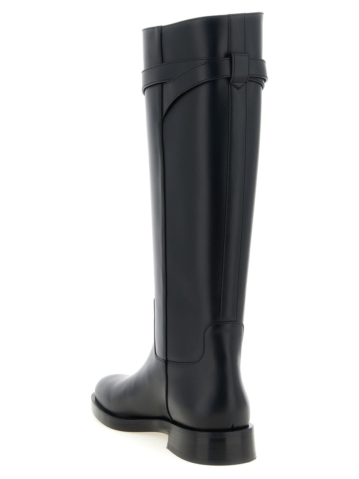 Valentino Garavani Vlogo Signature Boots and Ankle Boots - Black | ca0b3276d4035de4eb82c86bf0227e0e059777b8