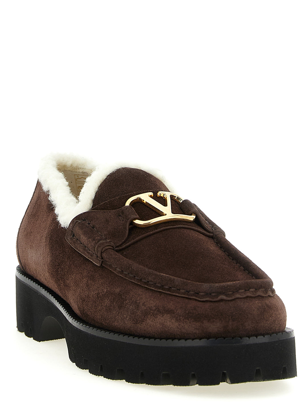Valentino Garavani Vlogo Signature Loafers - Brown | 5025ede6c02ec925d5061608f62c05d492439f79