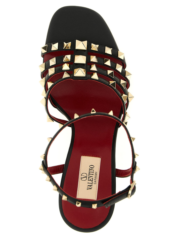 Valentino Garavani Rockstud Sandals - Black | 620b72b9fd76da7ef1e4f43b5f0924f2698da727