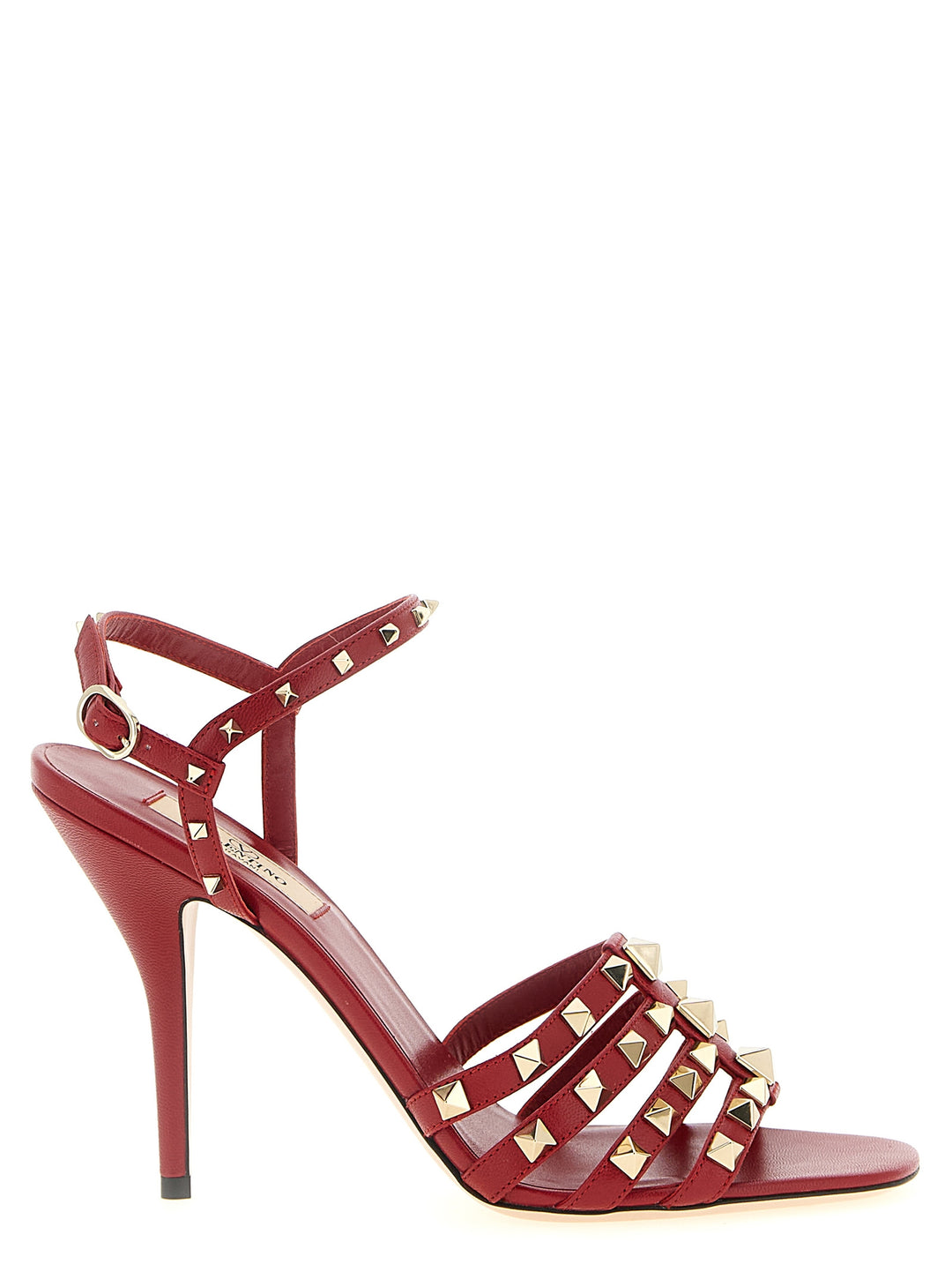 Valentino Garavani Rockstud Sandals - Red | c4d10a181f30a5dae02c581b56db5f6cdb1f5af2