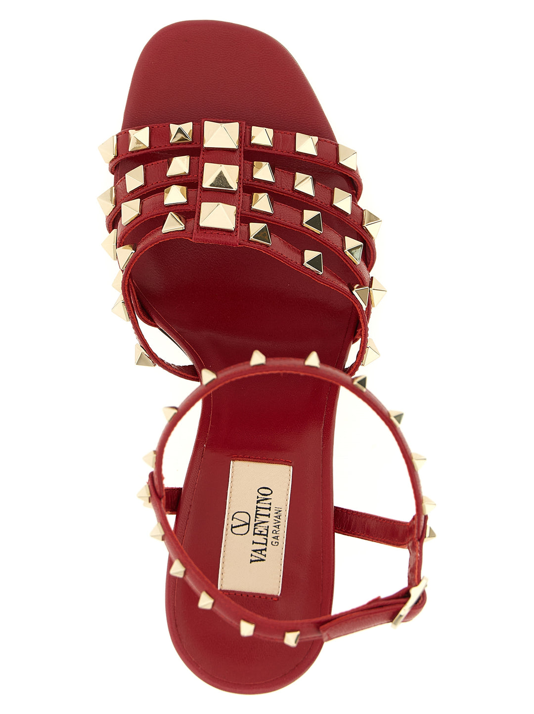 Valentino Garavani Rockstud Sandals - Red | ec18d439ae9cb7def21c0c20d6f59acb51bc6de4