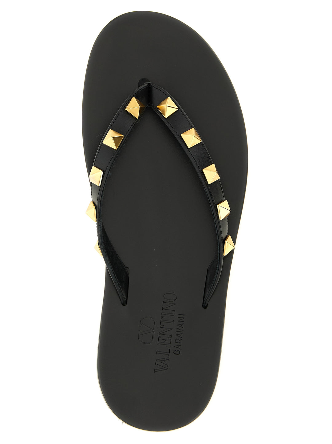 Valentino Garavani Rockstud Sandals - Black | 8acf2cbb8ac7f529ba9af40e8a83ce68629515bd