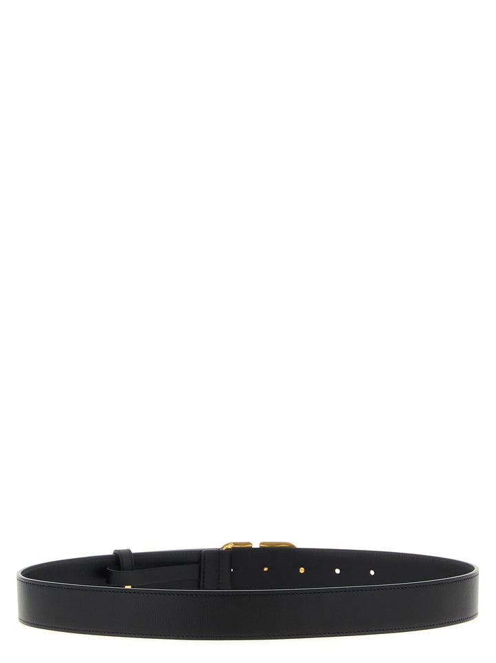 Valentino Garavani Vlogo Signature Belts - Black | 229293175d25615b8c5ea1b8cc2e10d03c37ab6f