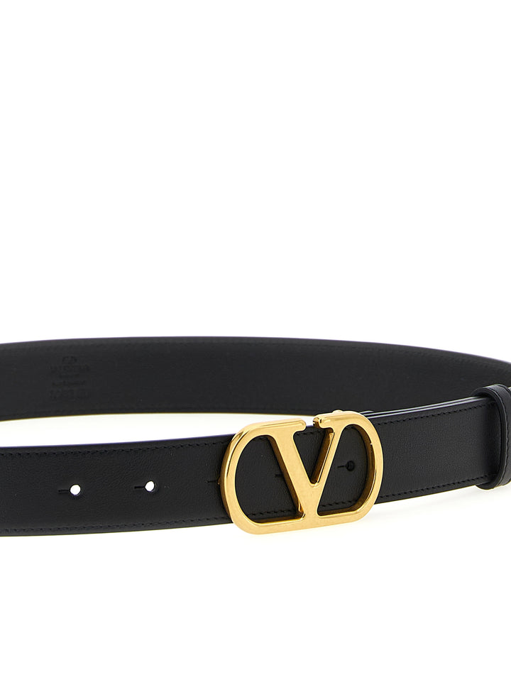 Valentino Garavani Vlogo Signature Belts - Black | 7b2735c6a88893a7888f1daa50334b1a9411bc9c