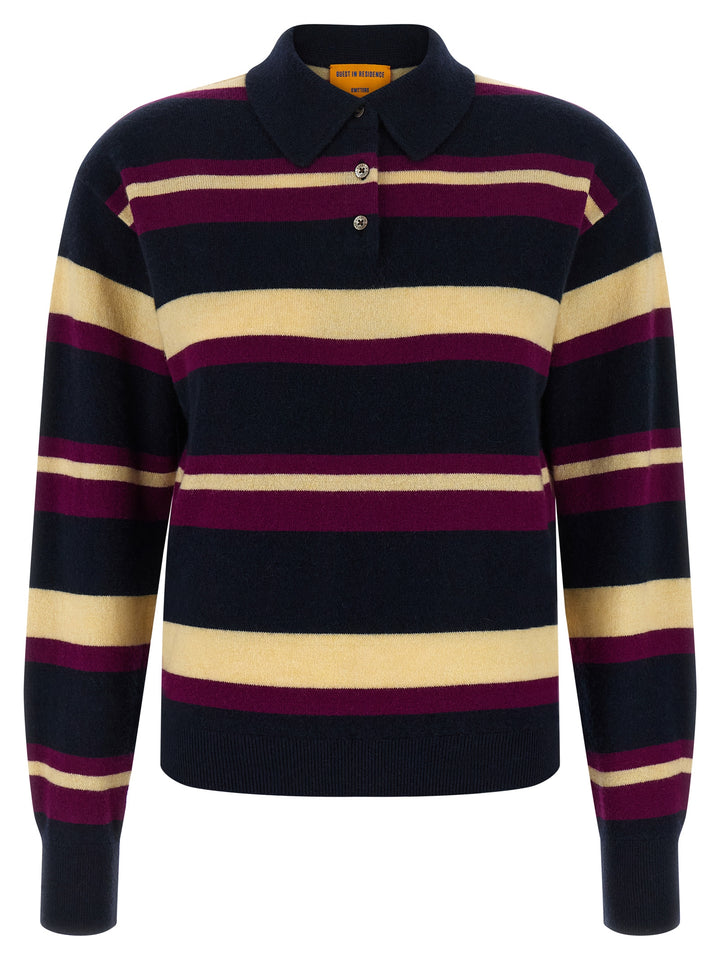 Guest In Residence Collegiate Stripe Polo - Multicolor | 03d199672f2a45d193207d797ac0c16ce72b1de5