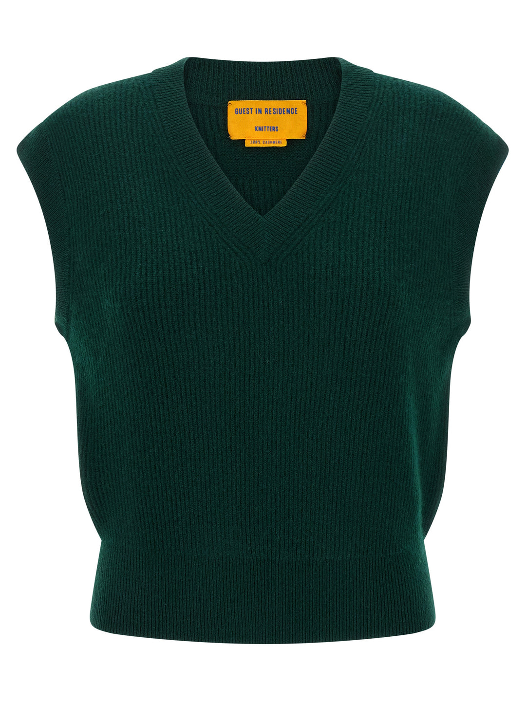 Guest In Residence Rib Gilet - Green | 272efacd519860a97c7abfe56feea39d64ff6818