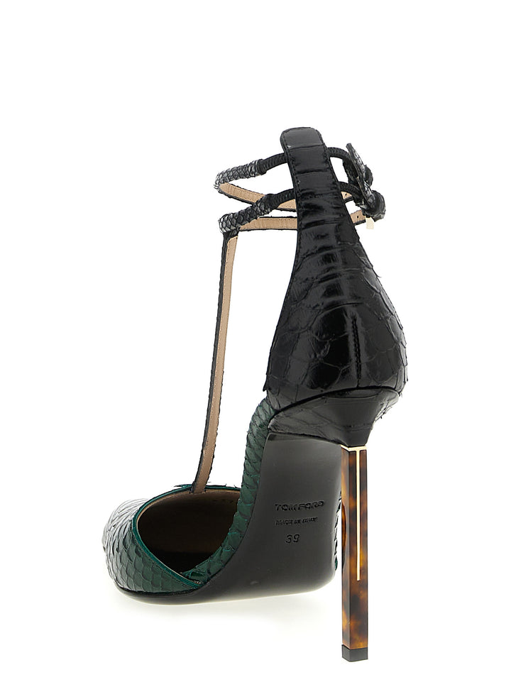 Tom Ford T Strap Pumps - Green | e947d34f59ae2632e1062432666a68b6e9fb86a8