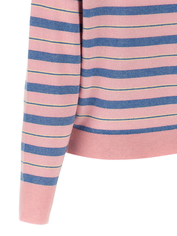 Guest In Residence Collegiate Stripe Polo Sweaters and Cardigans - Multicolor | a6487bbccfdeec74ed73b2ed0542640e14329815