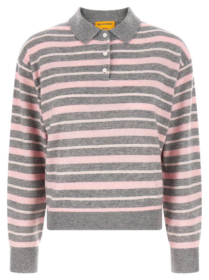 Guest In Residence Clloegiate Stripe Polo Sweaters and Cardigans - Multicolor | 8ea5cda0a644320ce4f07b9961b6568f7565cb33