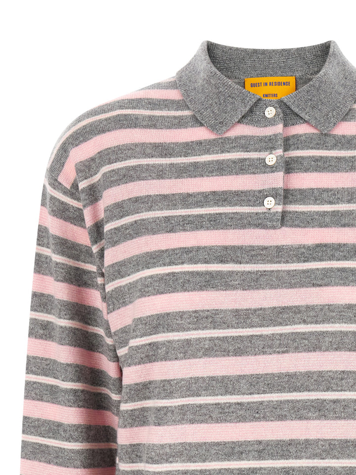 Guest In Residence Clloegiate Stripe Polo Sweaters and Cardigans - Multicolor | 95713d445a60bbb7022f37446e9db8356c1b38ad