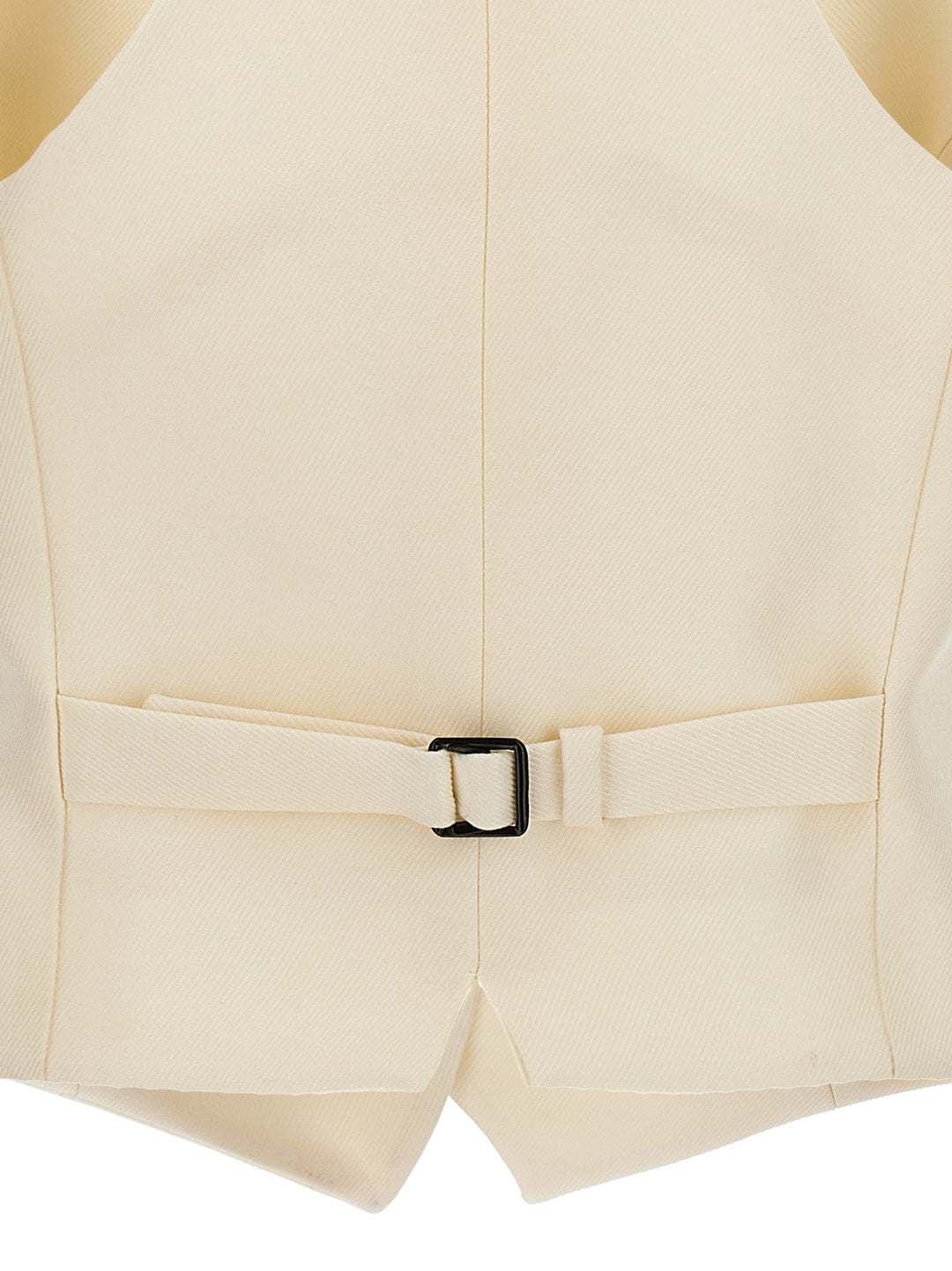 Single-Breasted Vest Gilet White