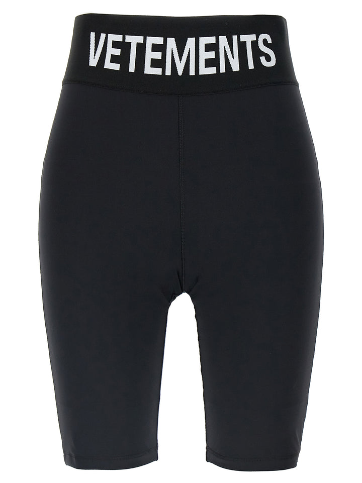 Logo Cycling Leggings White/Black