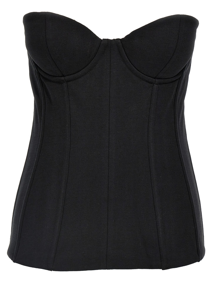 Molleton Corset Tops Black