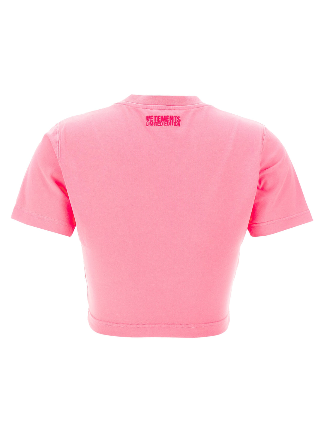 Hello My Name Is Vetements T-Shirt Fuchsia