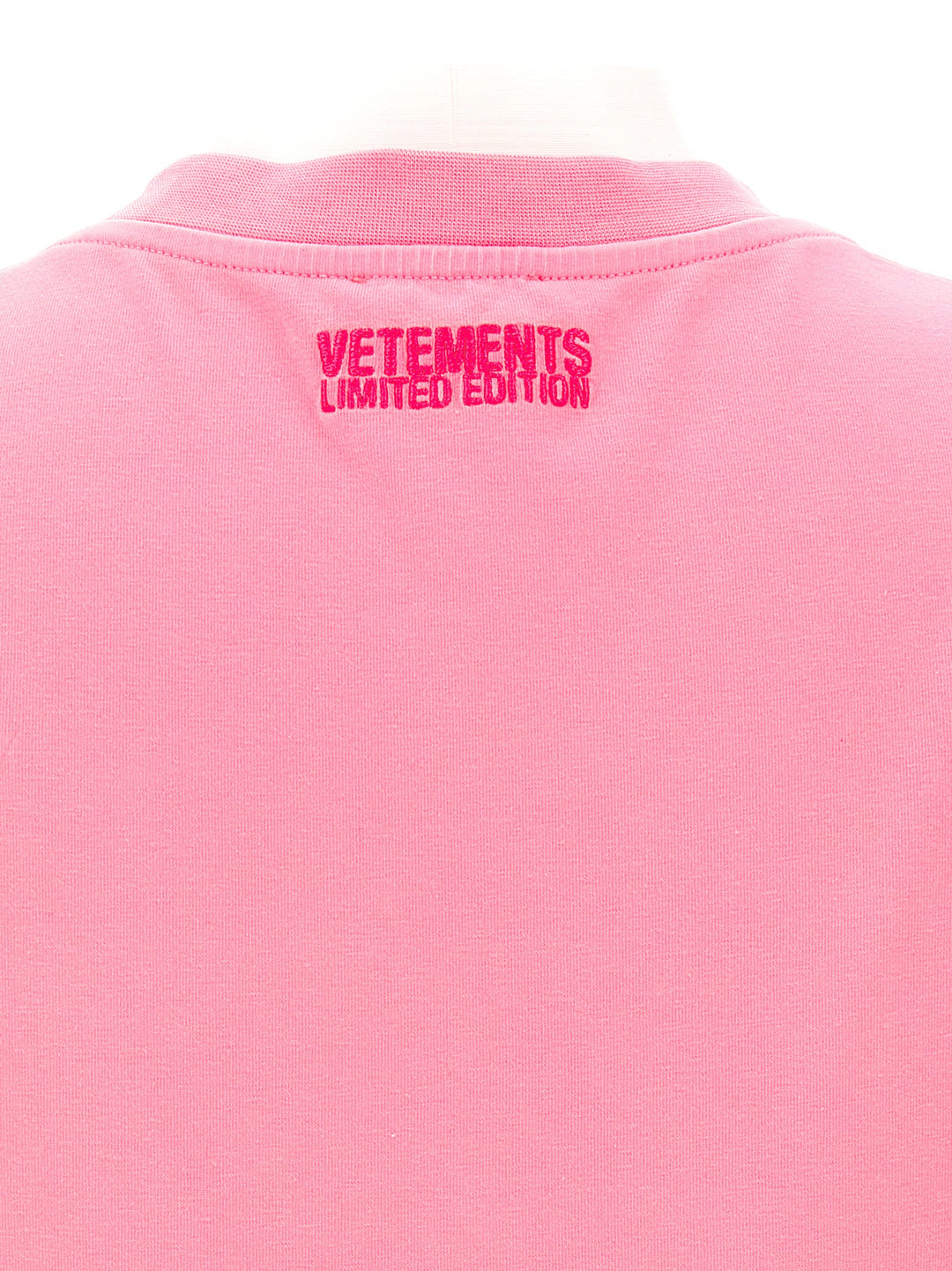 Hello My Name Is Vetements T-Shirt Fuchsia