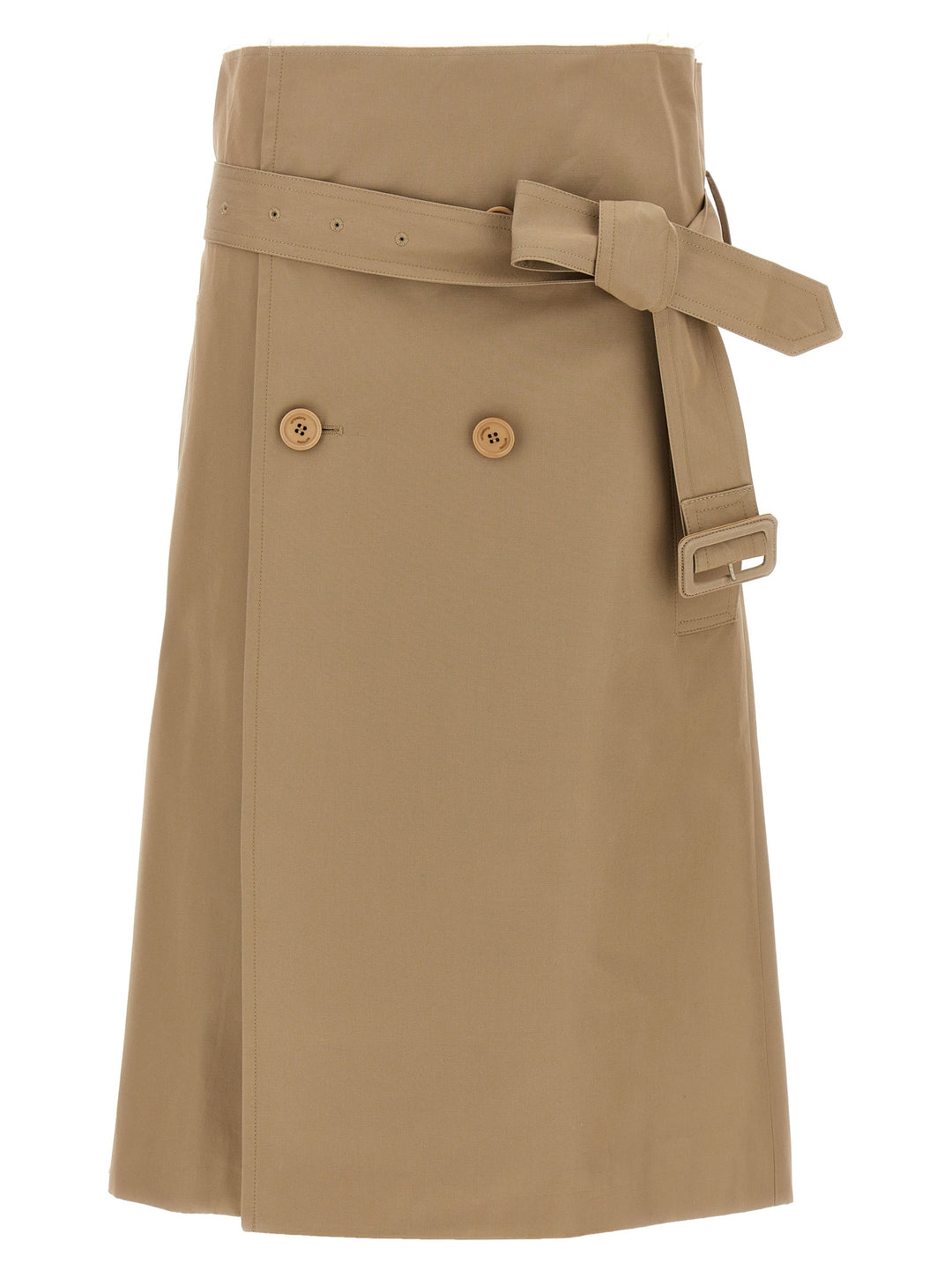 Deconstructed Trenchcoat Skirts Beige