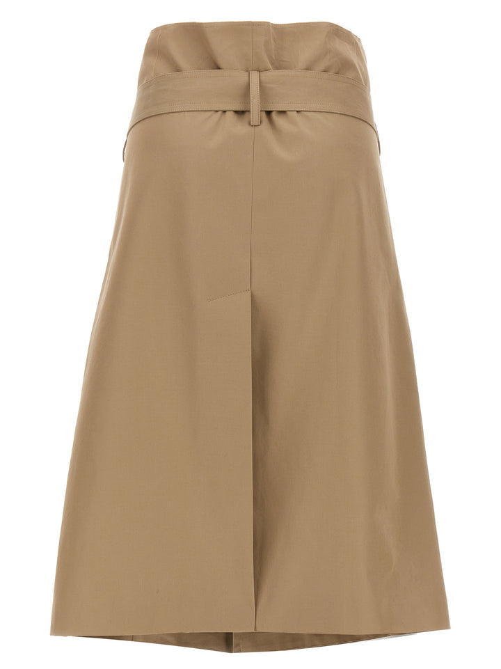 Deconstructed Trenchcoat Skirts Beige