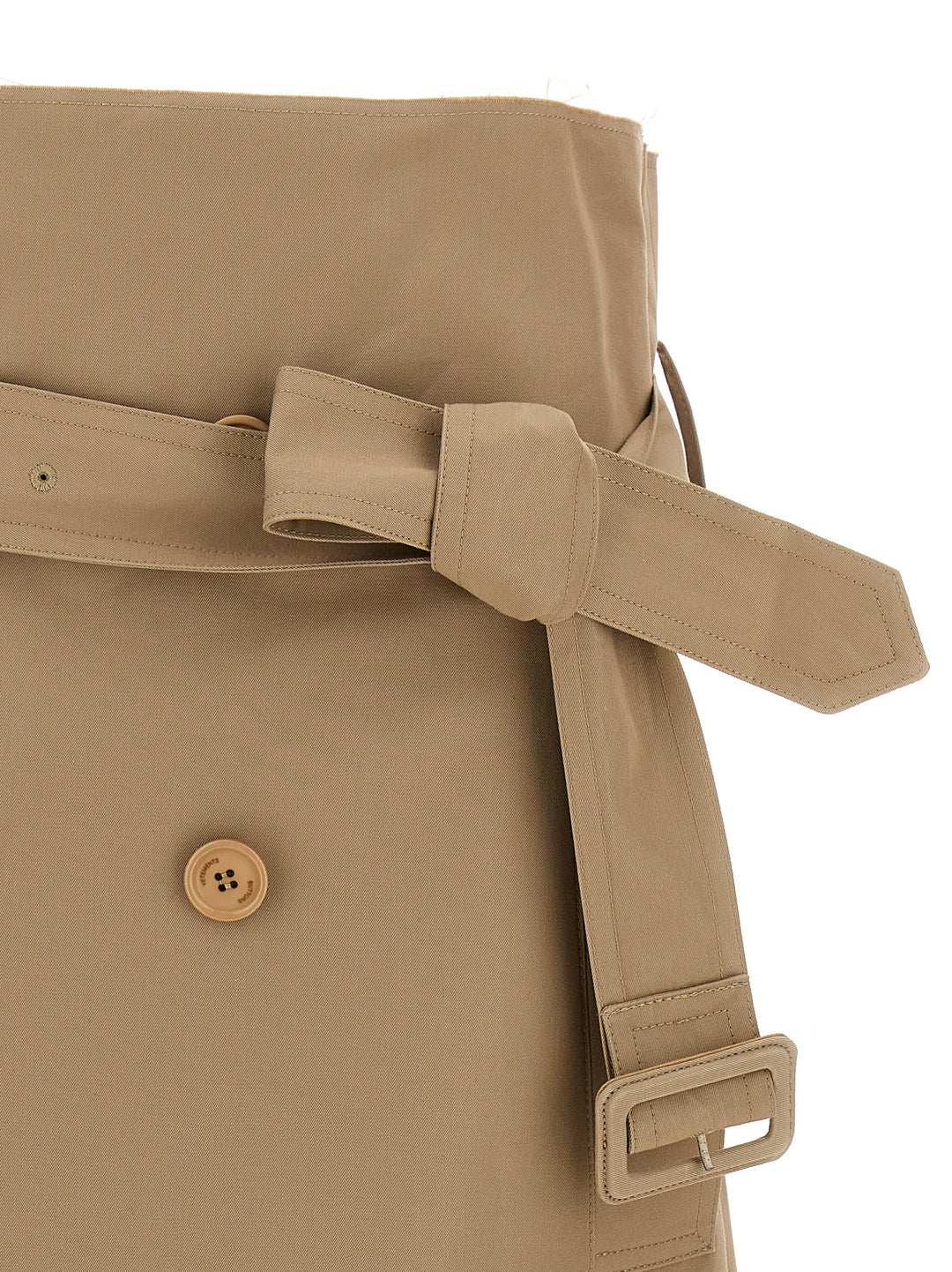 Deconstructed Trenchcoat Skirts Beige