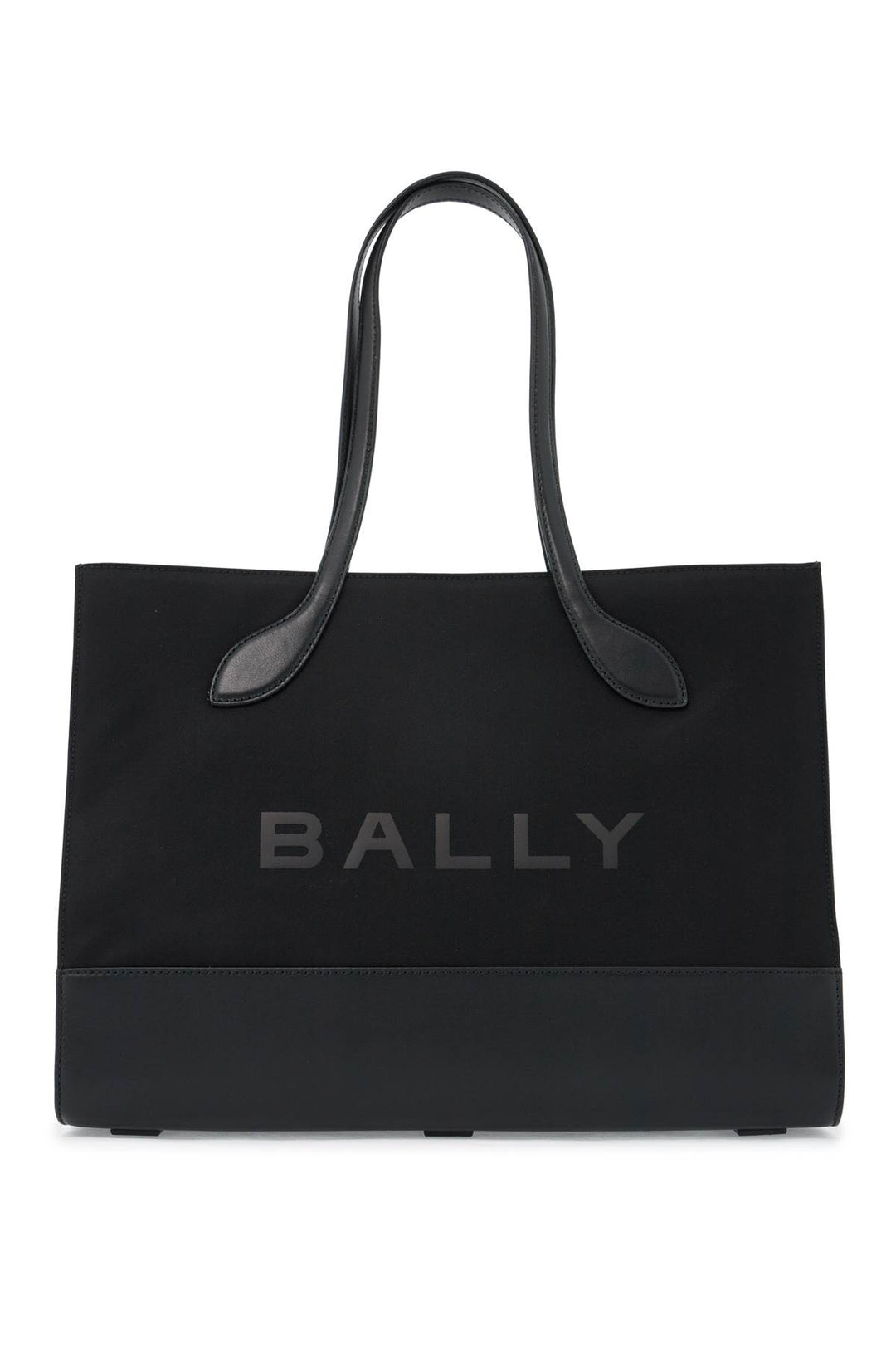 Borsa Tote E/W In Nylon E Pelle