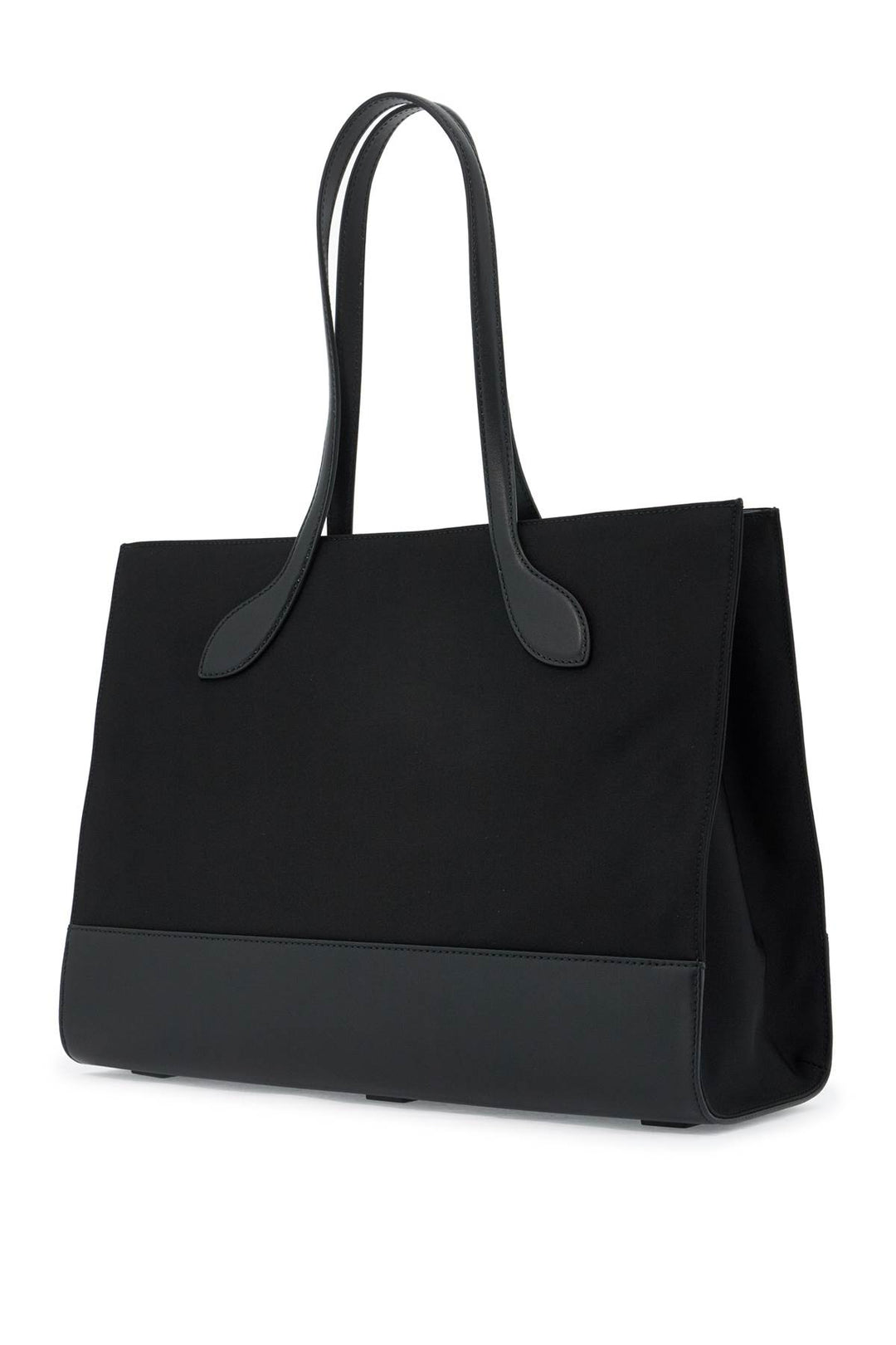 Borsa Tote E/W In Nylon E Pelle