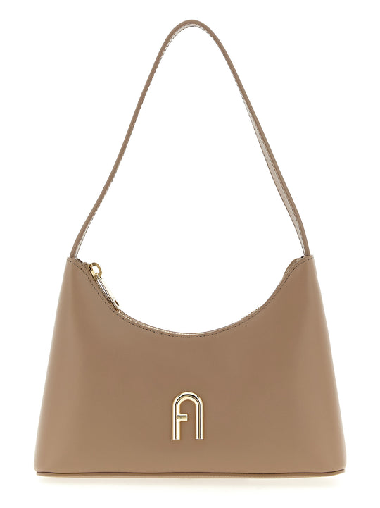 Furla Diamante Shoulder Bags Beige