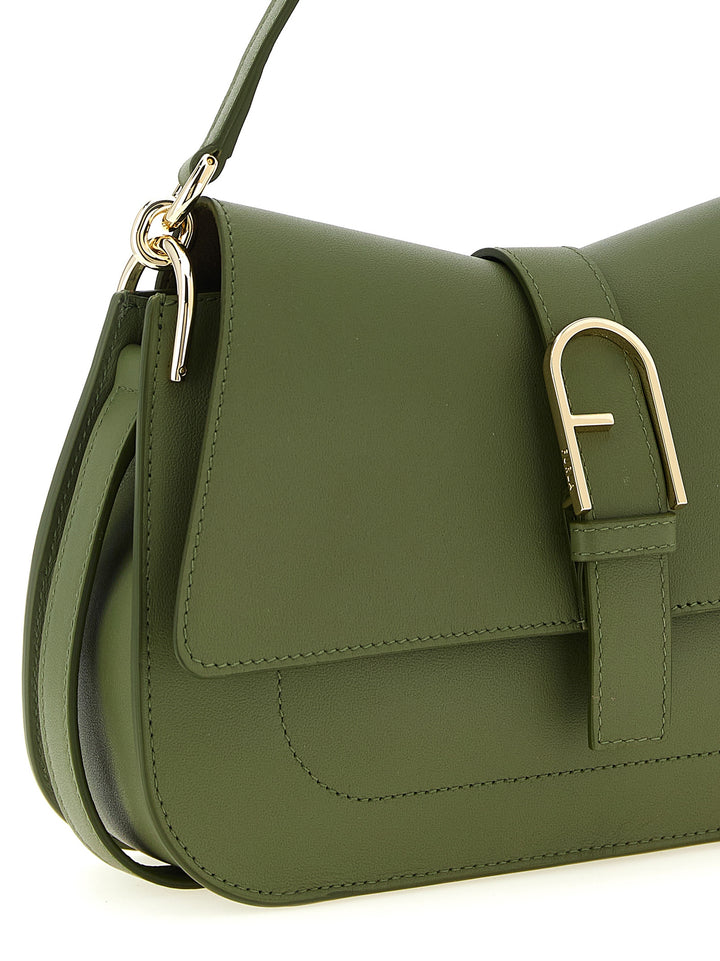 Furla Flow M Shoulder Bags - Green | 8d116c969fc0339558ff48bbc9b8092a1ee08c28