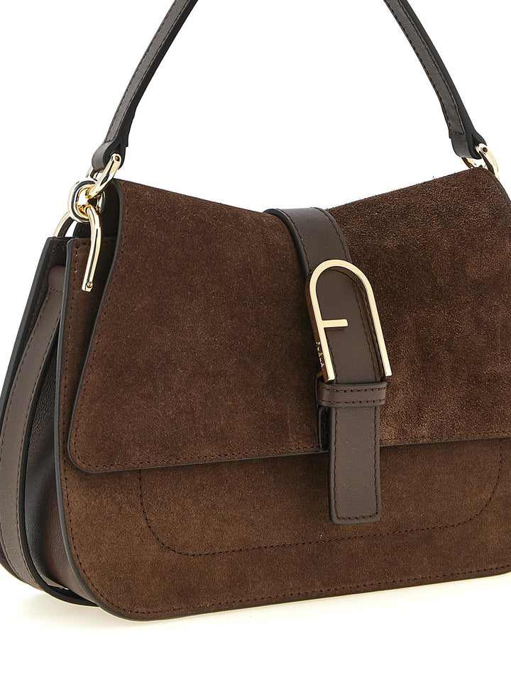 Furla Flow M Hand Bags - Brown | e377e6beca14cb220ec17eaecd8bb1bce1da798f