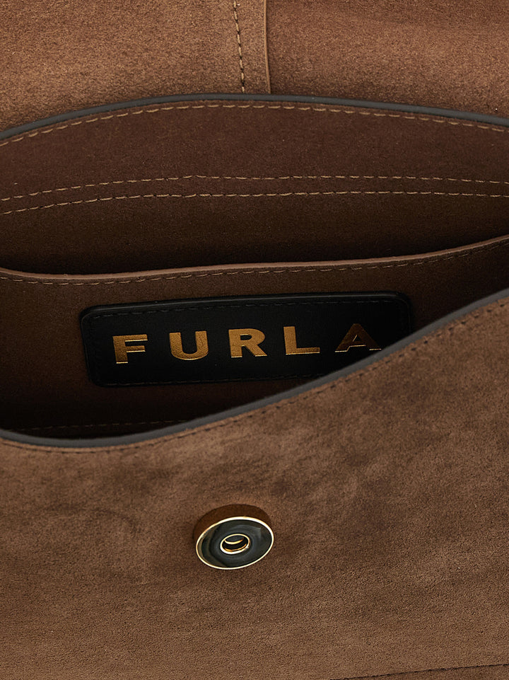 Furla Flow M Hand Bags - Brown | def6ea1cf7f5918774eb98922efd0287c4875a76