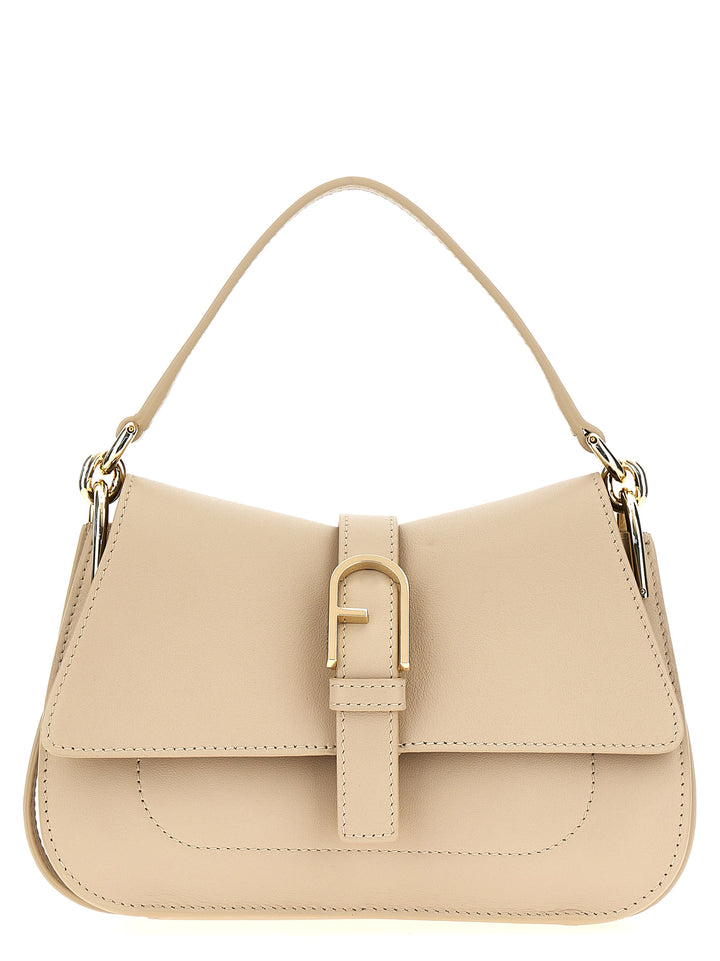 Furla Flow Mini Hand Bags Beige