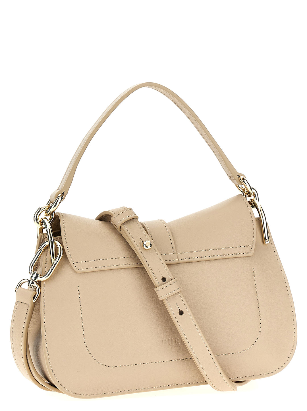 Furla Flow Mini Hand Bags Beige