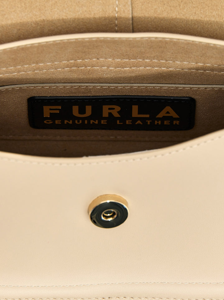 Furla Flow Mini Hand Bags Beige