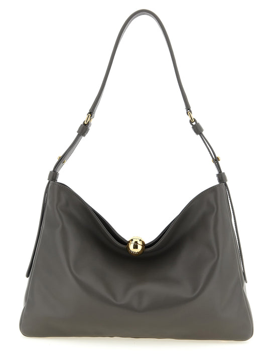 Furla Sfera Soft Shoulder Bags Gray